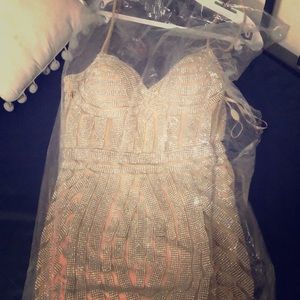 Gold champagne dress